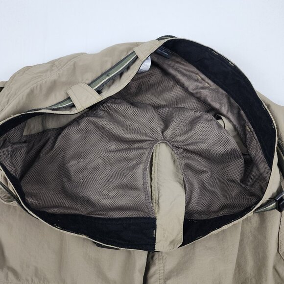 SOLD Ex Officio Shorts Mens 38x8 Brown Bermuda Hiking Short Belted Netted Lining - Picture 4 of 9